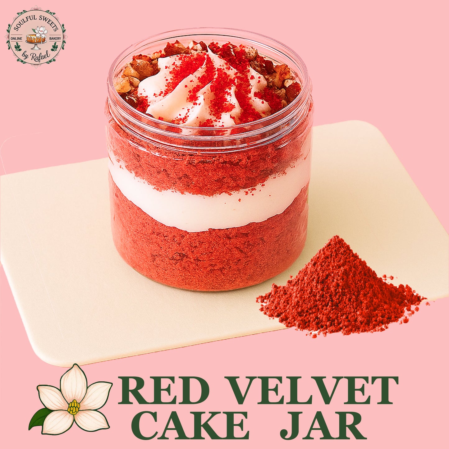Red Velvet Cake Jar