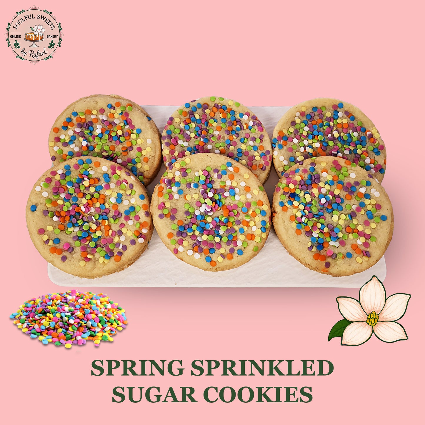 Spring Sprinkled Sugar Cookies