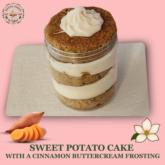 Sweet Potato Cake with a Cinnamon Buttercream Frosting