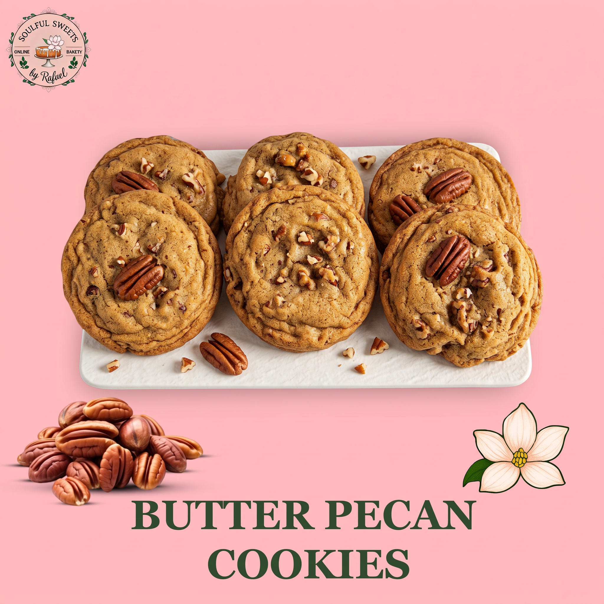 Soulful Sweets by Rafael Butter Pecan Cookies