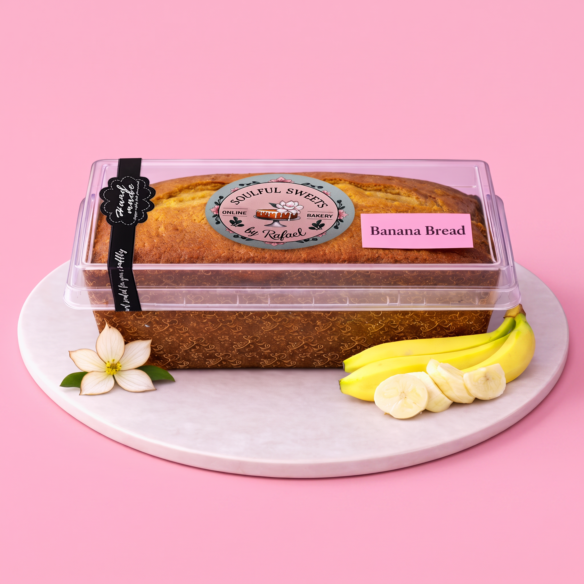 Soulful Sweets by Rafael Freshly Baked Banana Bread Loaf